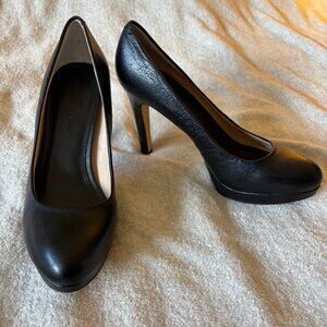 Banana Republic stiletto heels, black leather, size 9.5